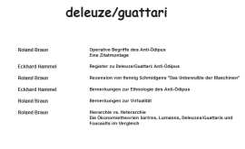 Deleuze / Guattari